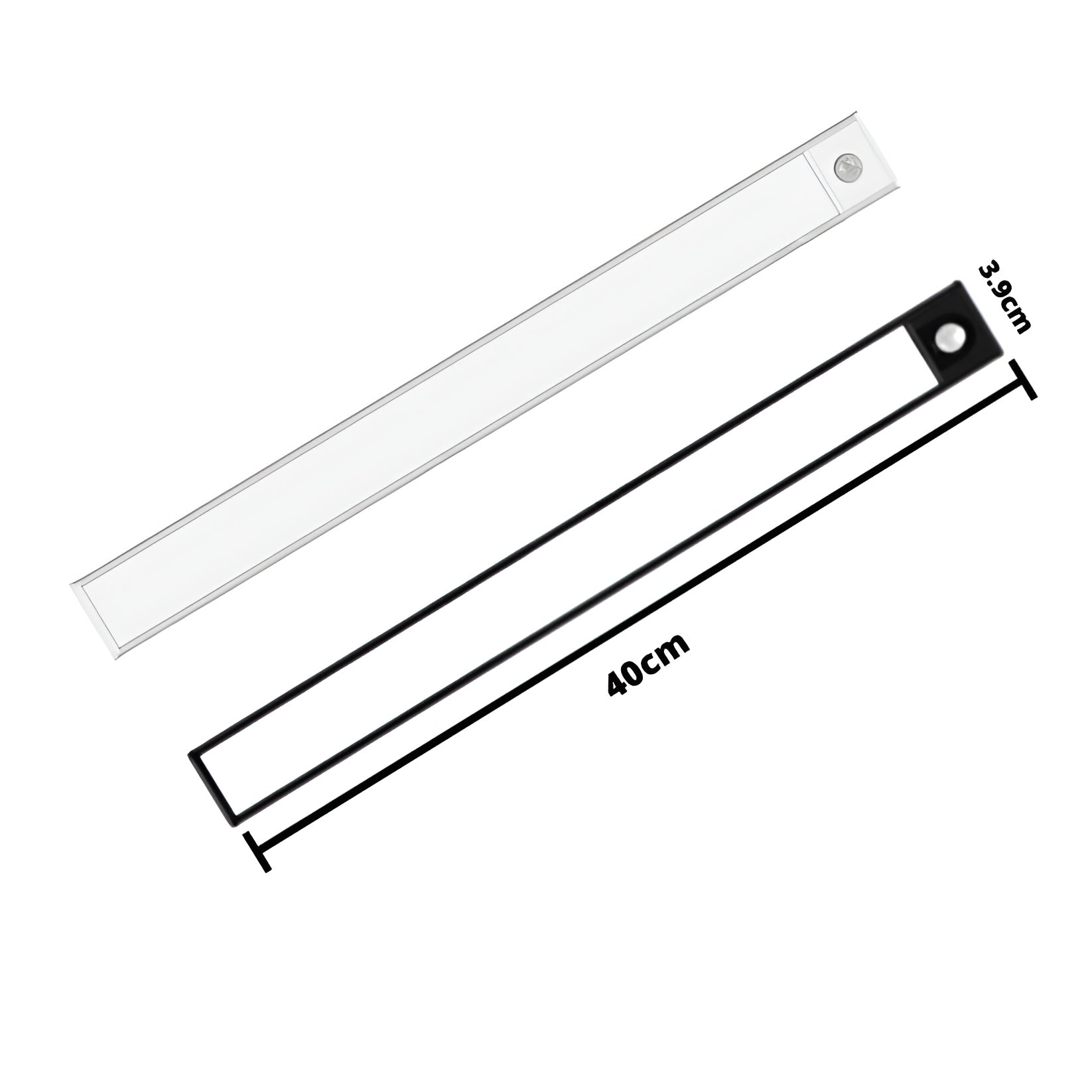 LED Kastverlichting Bewegingssensor Oplaadbaar Aluminium Wit 20 30 40 cm Kast Lamp Draadloos Onderkast Verlichting | Sansoti