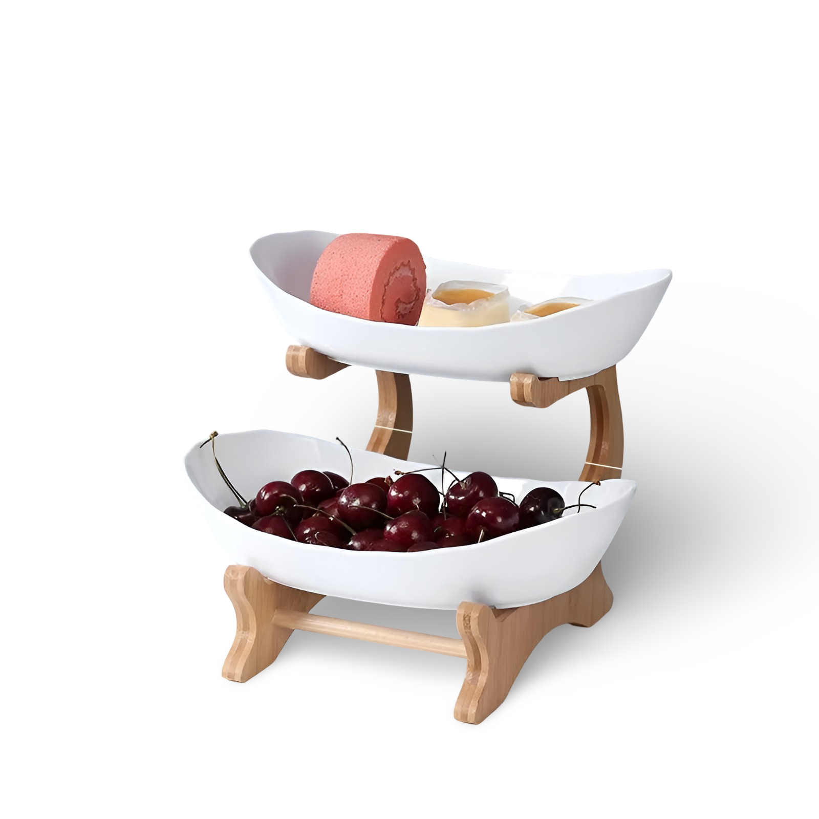 Obstkorb 3 Etagen Holzständer Mit Schalen Küchen Organizer | Restfield