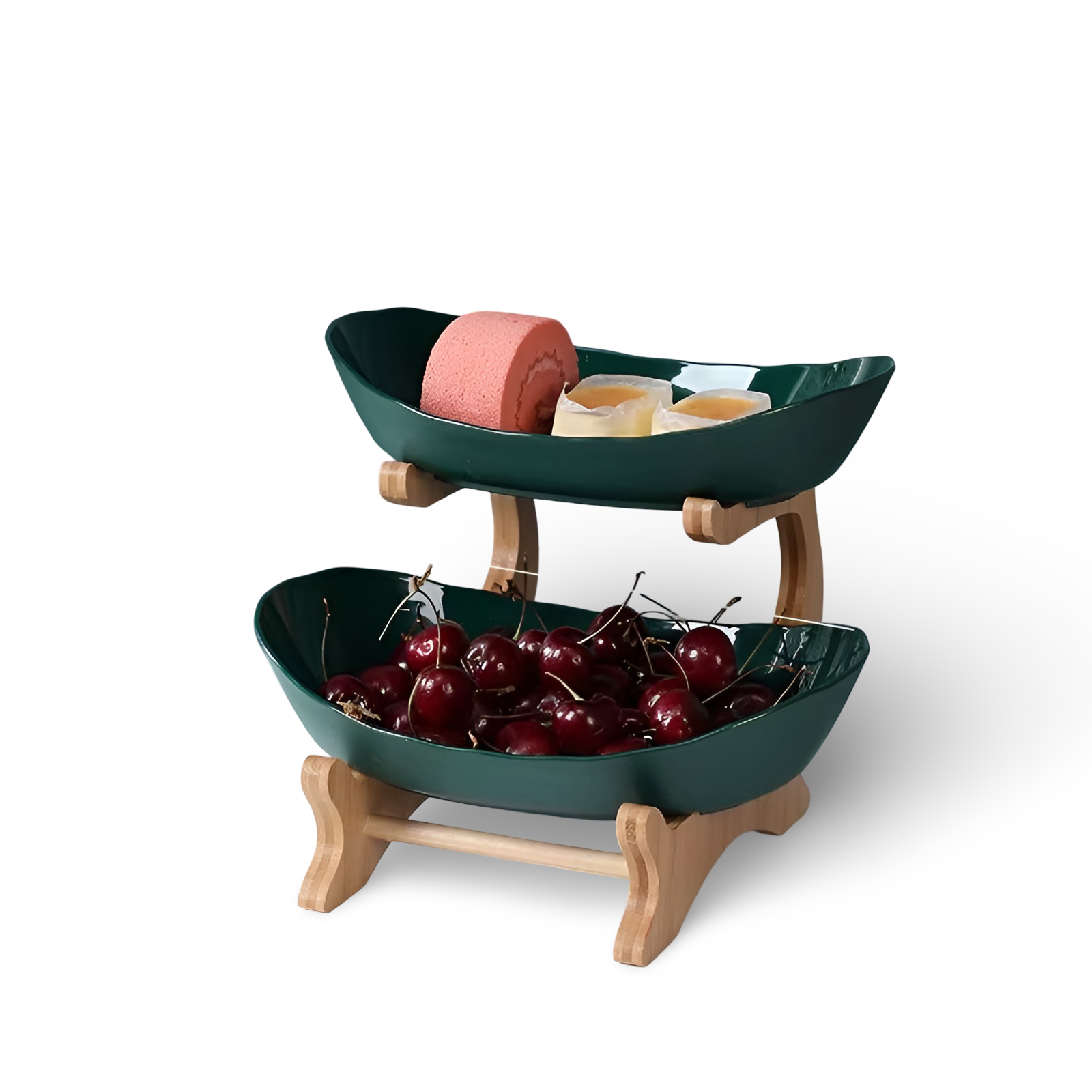 Obstkorb 3 Etagen Holzständer Mit Schalen Küchen Organizer | Restfield