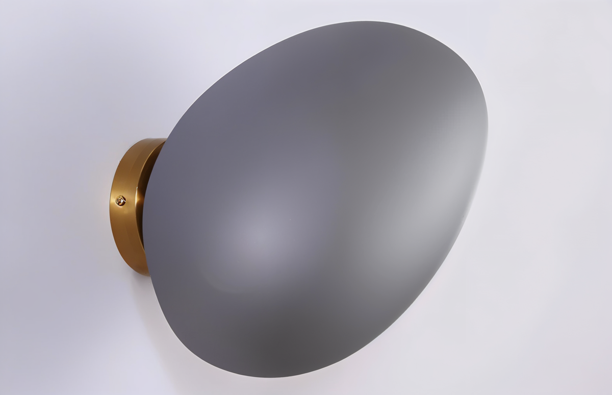 Glas-Wandleuchte LED Warmes Licht Metallrand Wohnzimmer Schlafzimmer Flur Skandinavisches Design Modernes Interieur | Sansoti
