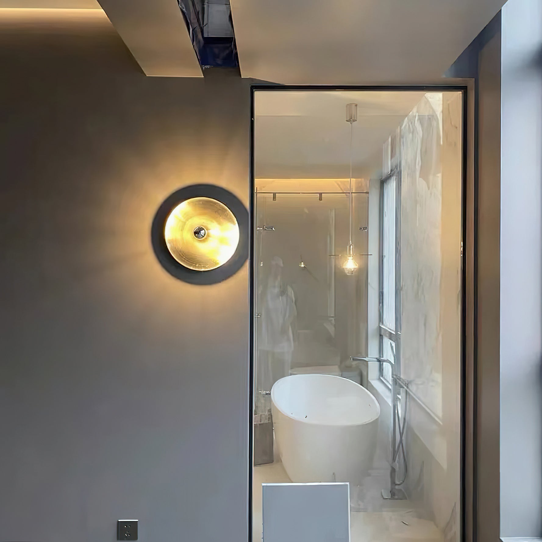 Moderne Disc Wandlamp Ijzer Wit Zwart Oranje Nikkel Messing Plafondlamp Dubbelfunctie Porches Patio Interieur Verlichting | Sansoti