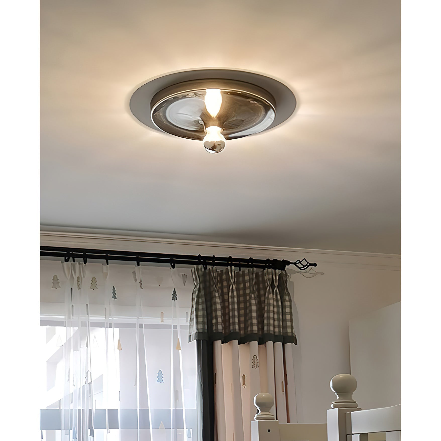 Moderne Disc Wandlamp Ijzer Wit Zwart Oranje Nikkel Messing Plafondlamp Dubbelfunctie Porches Patio Interieur Verlichting | Sansoti
