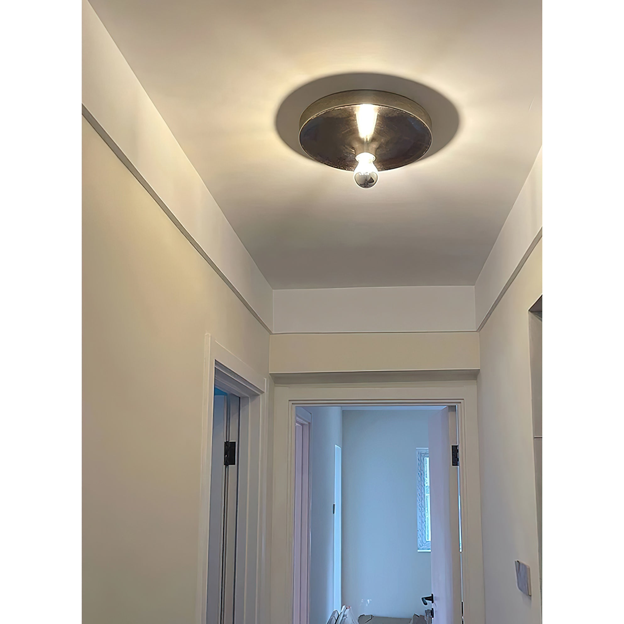 Moderne Disc Wandlamp Ijzer Wit Zwart Oranje Nikkel Messing Plafondlamp Dubbelfunctie Porches Patio Interieur Verlichting | Sansoti