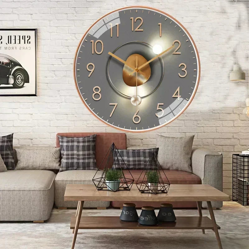 30 cm Wall Clock, Silent Movement, Classic Design, Glass, Plastic, Living Room, Bedroom, Office, Timeless, Decorative | Sansoti