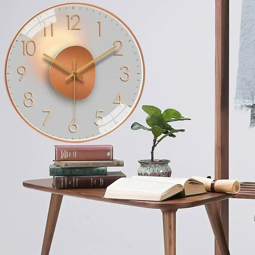 30 cm Wall Clock, Silent Movement, Classic Design, Glass, Plastic, Living Room, Bedroom, Office, Timeless, Decorative | Sansoti