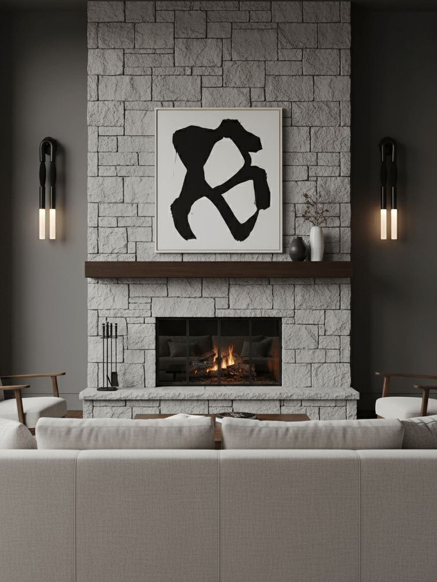 Decoratieve Wandlamp met Imitatie Paardenhaar – Sculptural Strijkijzeren Design met Witte Acryl Kap – ø18×H67cm | Sansoti