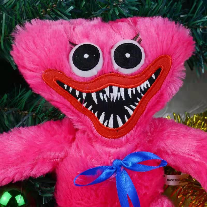 Huggy Wuggy knuffel 40 cm pluche speelgoed hoogwaardig zachte metgezel cadeau kinderen volwassenen blauw rood | Sansoti