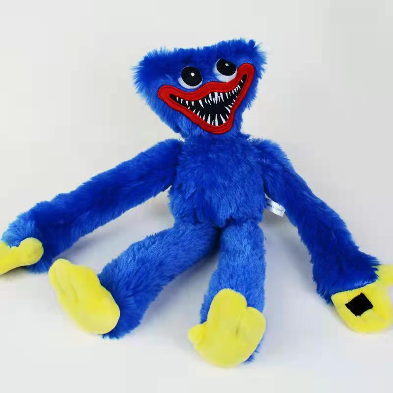 Huggy Wuggy knuffel 40 cm pluche speelgoed hoogwaardig zachte metgezel cadeau kinderen volwassenen blauw rood | Sansoti