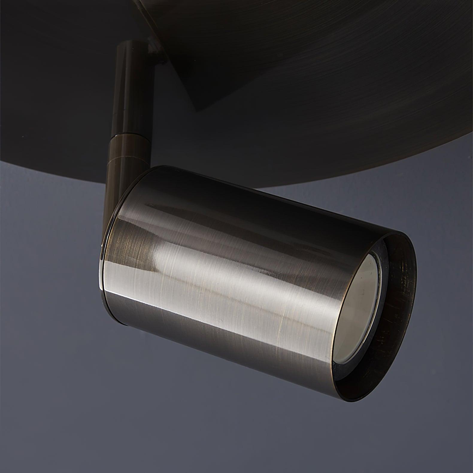 Plafondlamp Metalen Vloerlamp met Messing Afwerking Industriële Kroonluchter 3 of 5 Lichtpunten GU10 Fitting 25W per Lamp Moderne Hanglamp Koperkleur Zwart | Sansoti