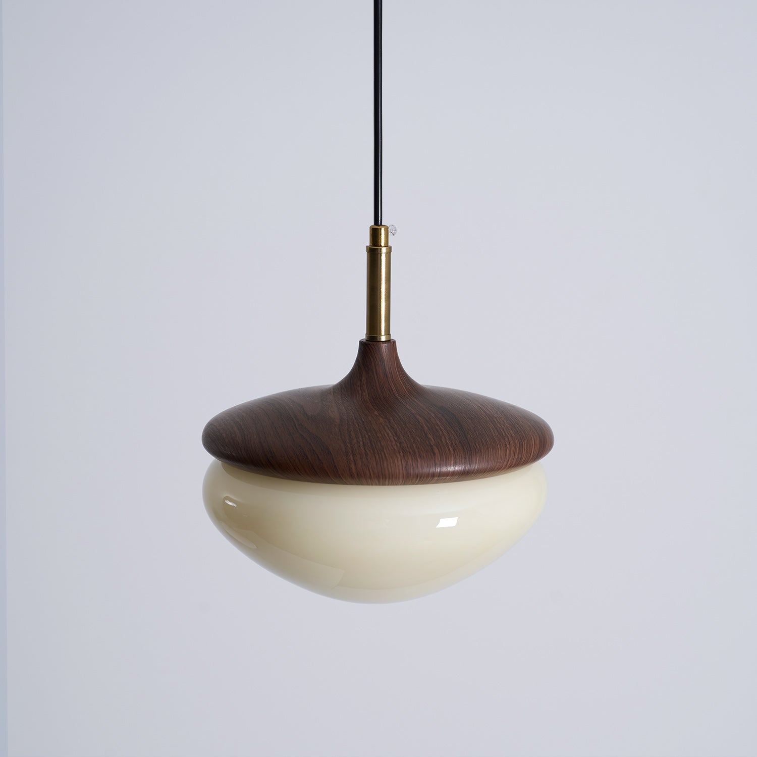 Vintage Hanglamp Metaal en Glas Beige-Goud 22 cm Scandinavische Sfeer Eetkamer Woonkamer | Sansoti