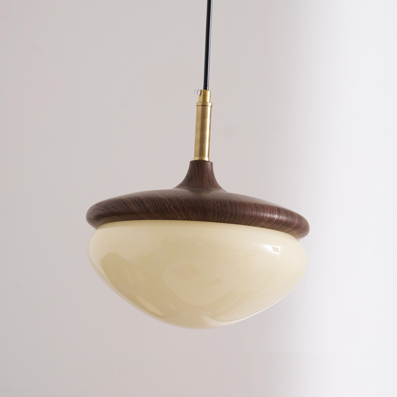 Vintage Hanglamp Metaal en Glas Beige-Goud 22 cm Scandinavische Sfeer Eetkamer Woonkamer | Sansoti