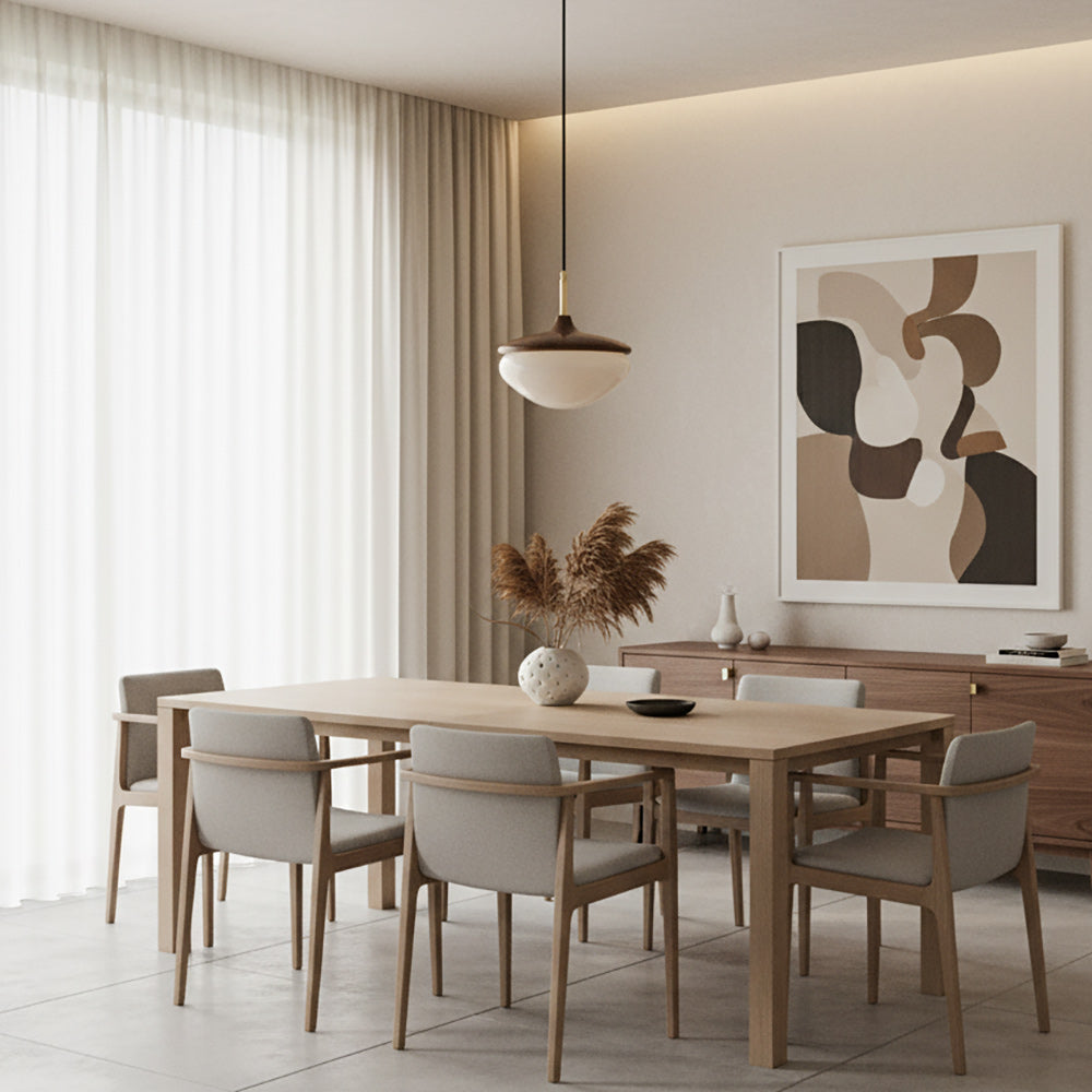 Vintage Hanglamp Metaal en Glas Beige-Goud 22 cm Scandinavische Sfeer Eetkamer Woonkamer | Sansoti