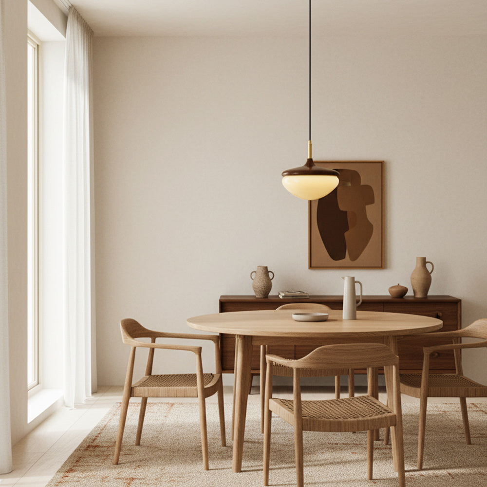 Vintage Hanglamp Metaal en Glas Beige-Goud 22 cm Scandinavische Sfeer Eetkamer Woonkamer | Sansoti