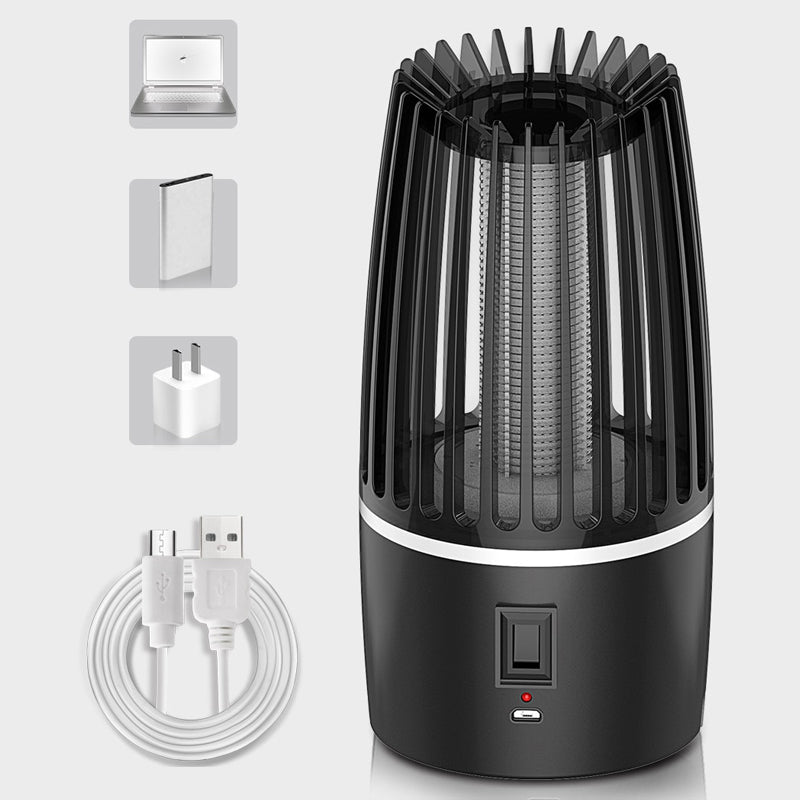 Oplaadbare Muggenval met LED Lamp 2-in-1 voor Binnen en Buiten 360 Graden Werking USB Insectenverdelger | Sansoti