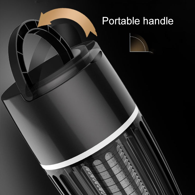 Oplaadbare Muggenval met LED Lamp 2-in-1 voor Binnen en Buiten 360 Graden Werking USB Insectenverdelger | Sansoti