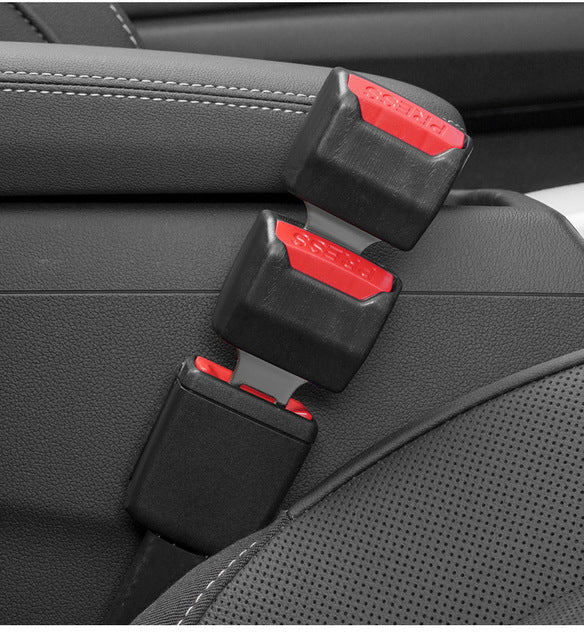 Autogurtverlängerungsclips Set mit 2 Stück Schwarz Kunststoff Metall Verstellbar Für Sicherheit Komfort Auto Reisen | Sansoti