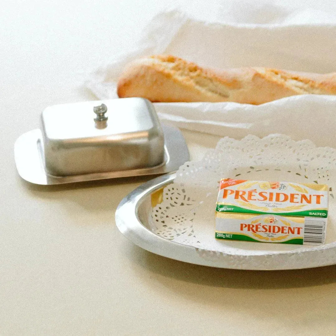 Butterdose Edelstahl Klassisch Vintage 19cm Geschwungene Form Küche Tischdekoration | Restfield