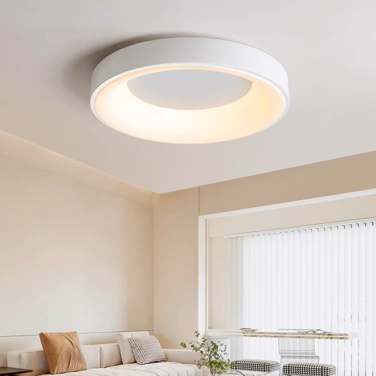 LED Deckenleuchte Rund Acryl Eisen Niedrige Räume Flur Schlafzimmer Wohnzimmer Moderne Aufbauleuchte Minimalistische Deckenbeleuchtung | Restfield