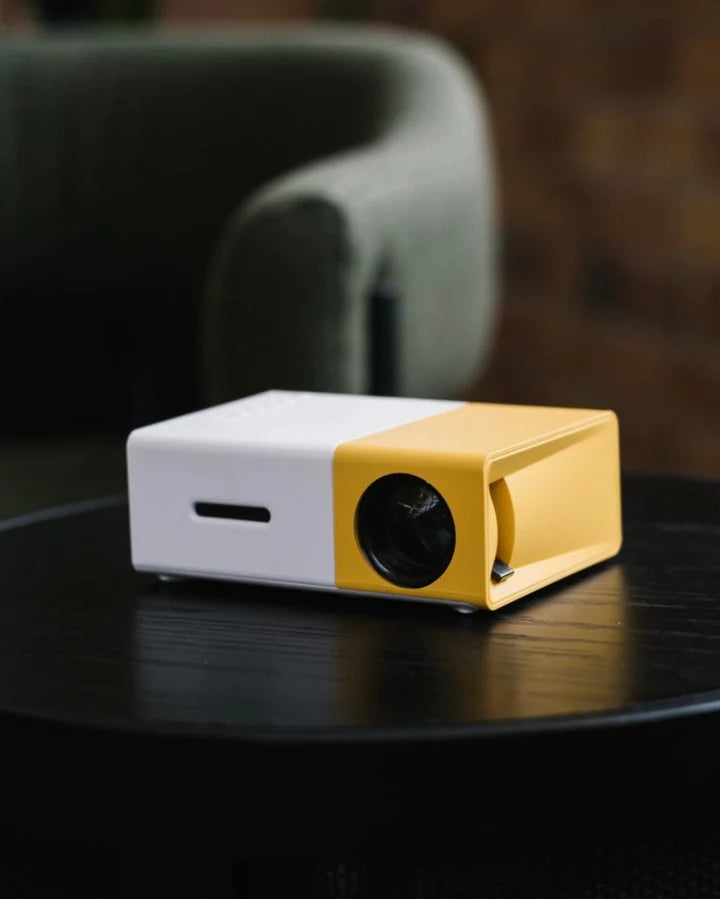 Compacte Mini-Beamer met LED-Projectie – Draagbaar Home Cinema Systeem voor Films en Series | Sansoti
