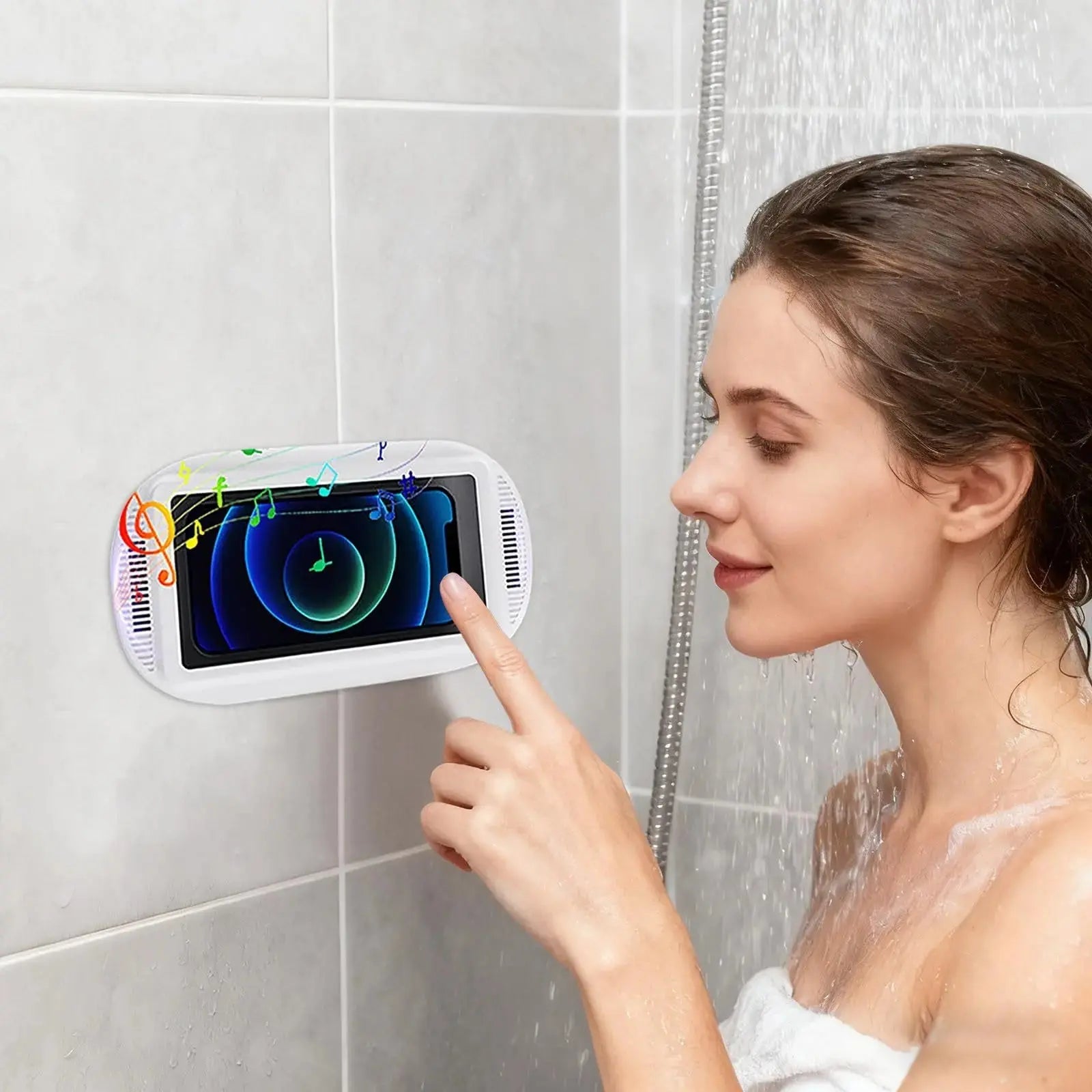 Waterdichte Telefoonhouder voor Douche met Verstelbare Rotatie en Wandmontage | Sansoti