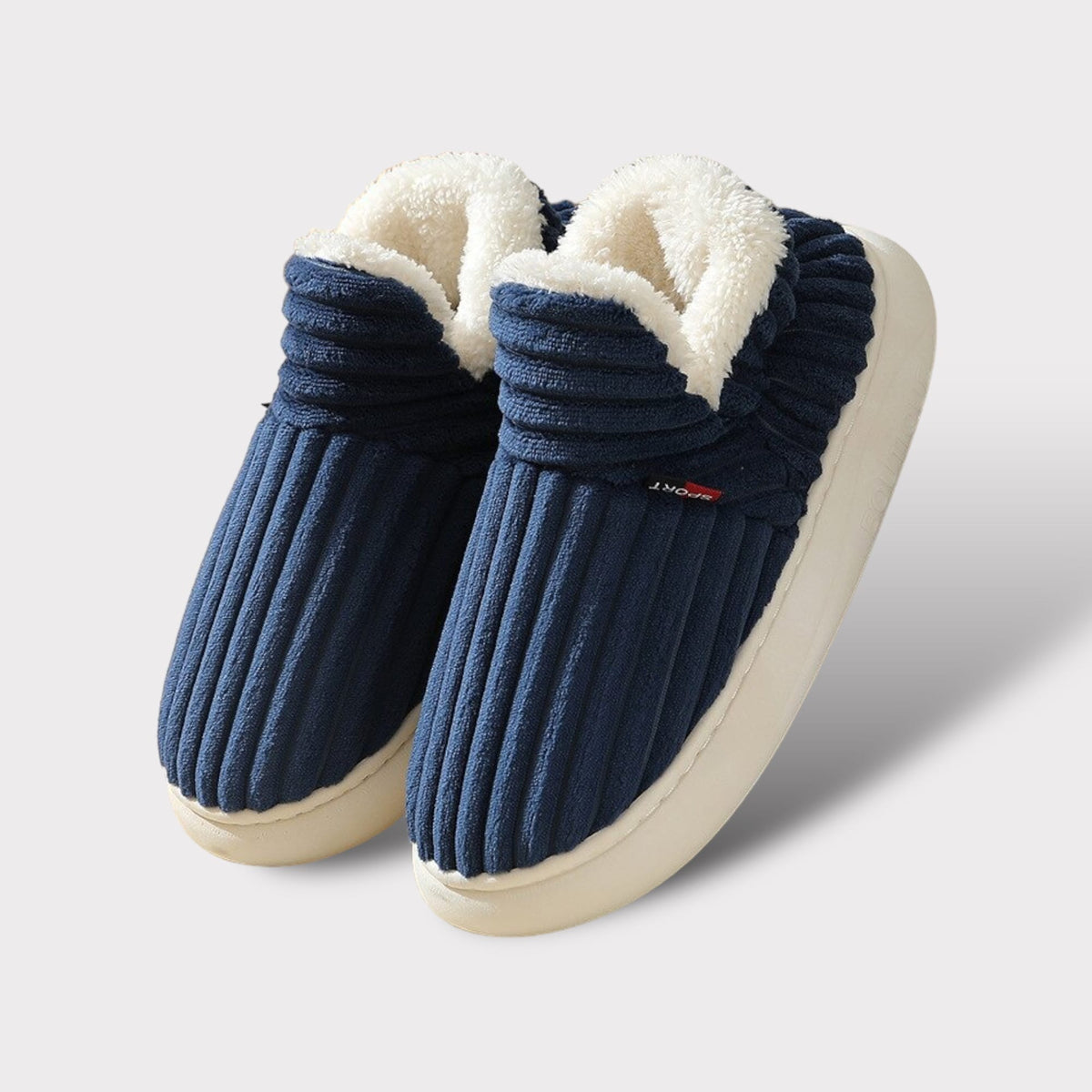 Unisex-Hausschuhe aus Baumwolle – Warme Pantoffeln mit rutschfester Sohle für Damen und Herren Bequemes Schuhwerk für drinnen | Sansoti