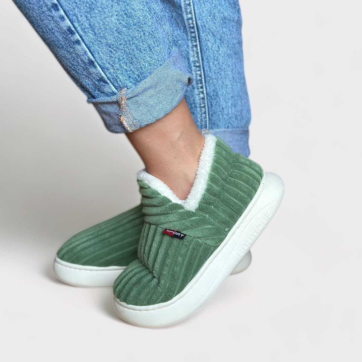 Unisex-Hausschuhe aus Baumwolle – Warme Pantoffeln mit rutschfester Sohle für Damen und Herren Bequemes Schuhwerk für drinnen | Sansoti