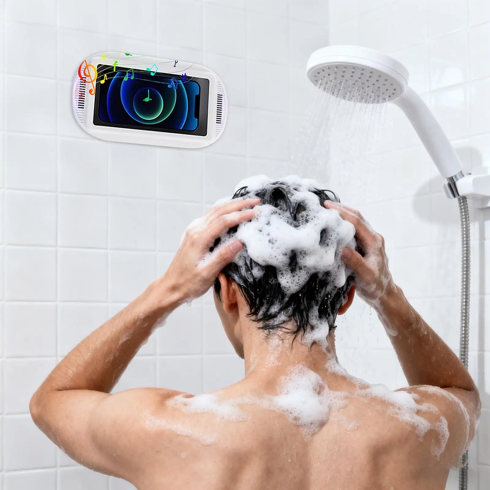 Waterdichte Telefoonhouder voor Douche met Verstelbare Rotatie en Wandmontage | Sansoti