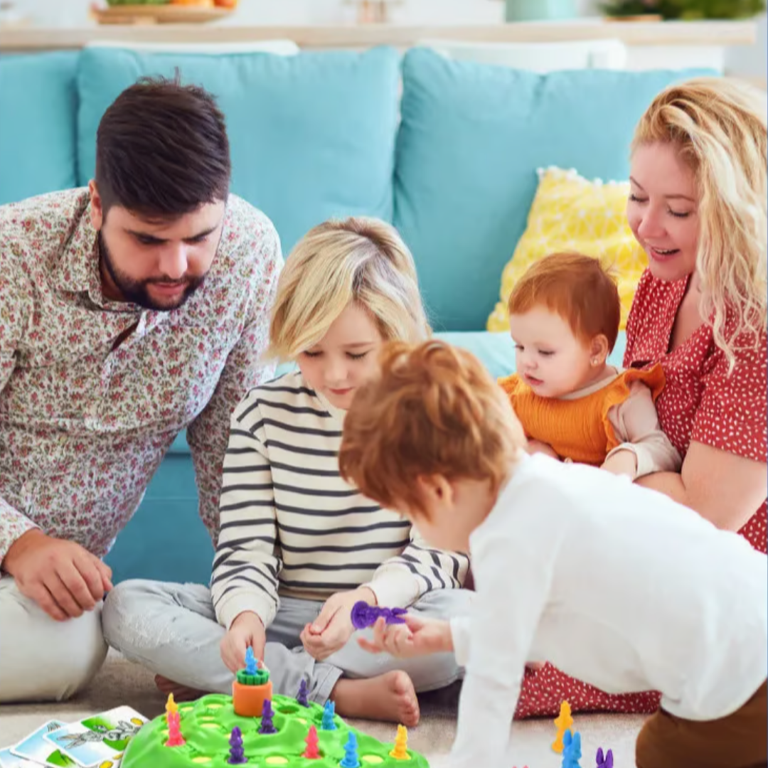 Familiebordspel Konijnenrace 3D Klimspel voor Kinderen vanaf 4 Jaar Gezelschapsspel Educatief Speelgoed | Sansoti