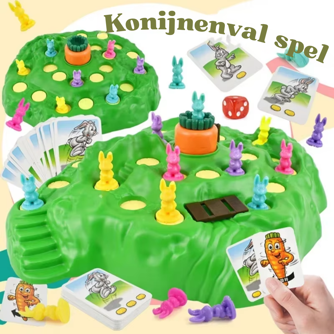 Familiebordspel Konijnenrace 3D Klimspel voor Kinderen vanaf 4 Jaar Gezelschapsspel Educatief Speelgoed | Sansoti