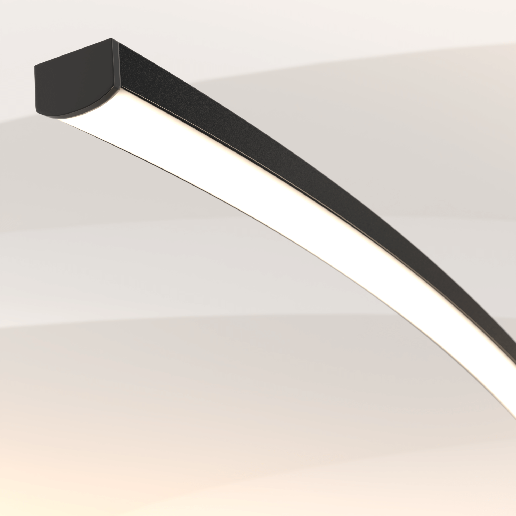 LED Stehleuchte Bogenlampe Schwarz Weiß Dimmbar 170cm Modernes Design | Restfield