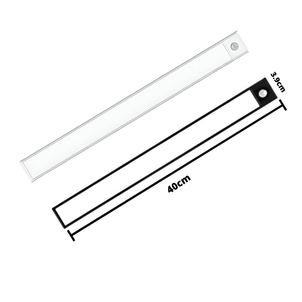 Oplaadbare LED-Strip 30-40cm Bewegingssensor Magnetisch USB-C Aluminium Dimbaar Sensorlamp Kastverlichting | Sansoti
