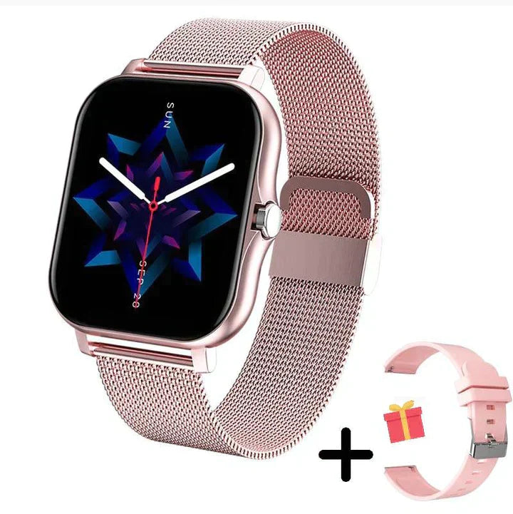 Sandsberg Smartwatch Multifunctioneel Gezondheids- & Fitness-Tracking Meerdere Kleuren | Bluetooth Hartslag Bloedzuurstof Slaapanalyse Stappenteller | Sansoti