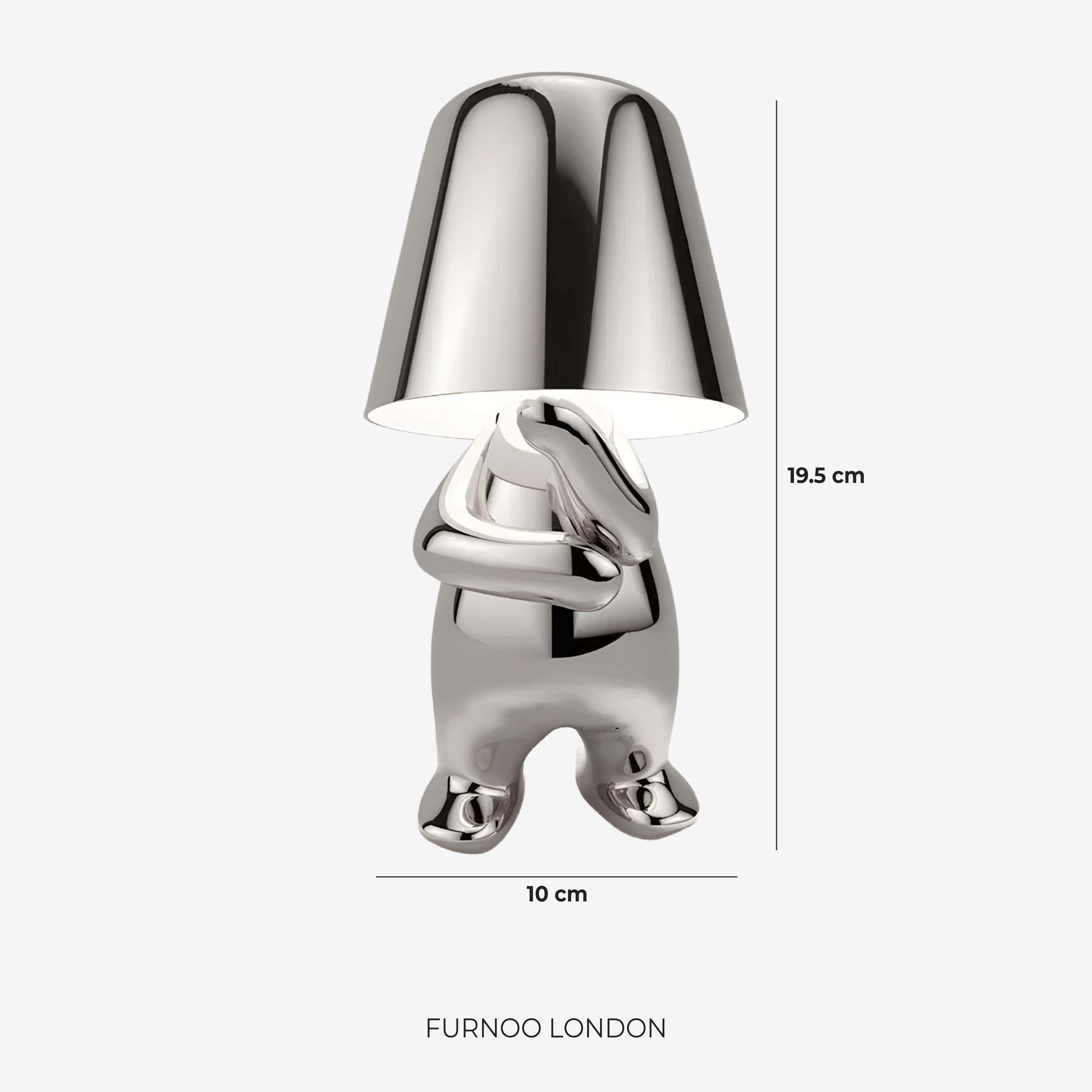 Metalen Tafellamp Sculptuur Figuur Sfeerlicht Touch Dimbaar LED Nachtlampje Goud Zilver Modern Design Decoratief | Sansoti