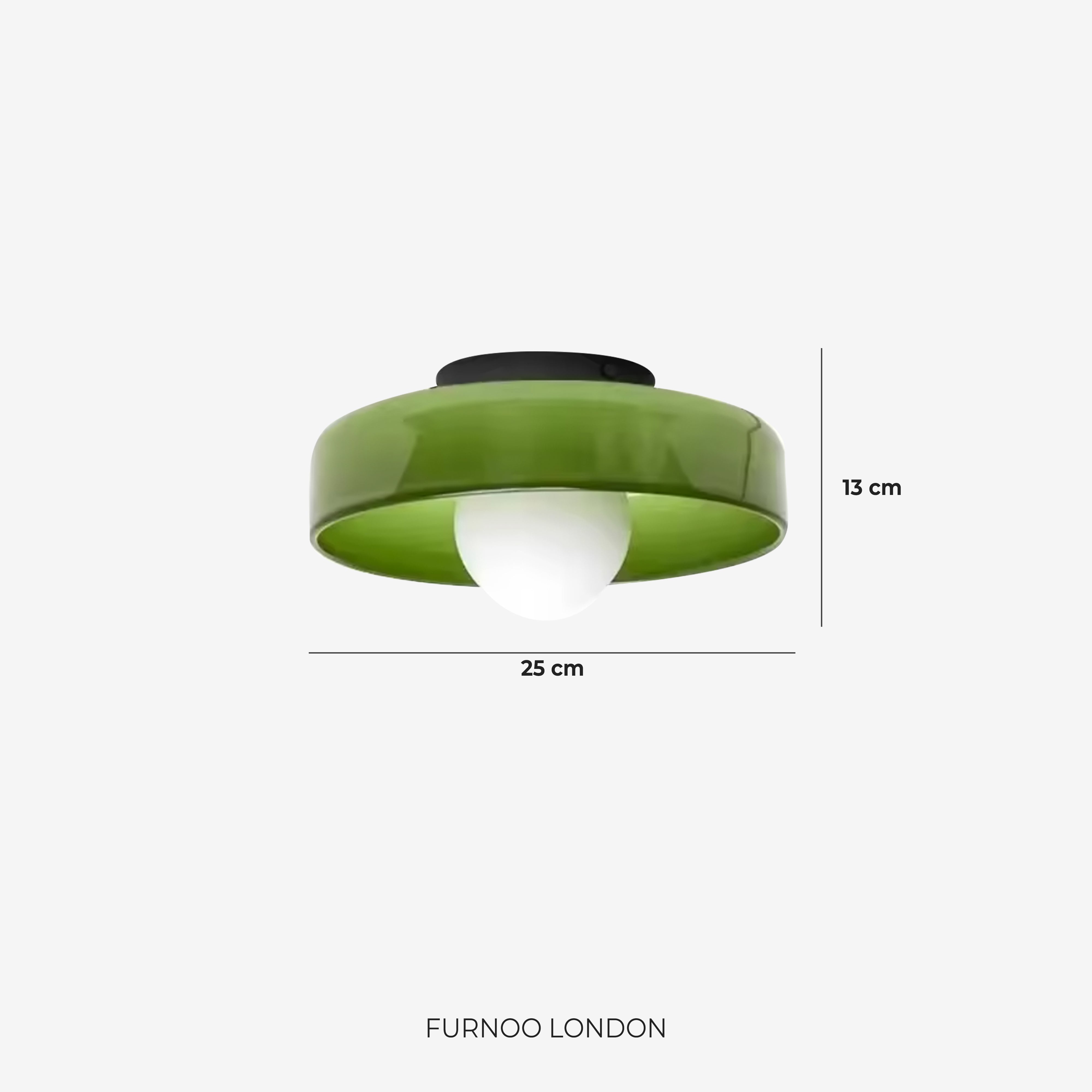 Minimalistische Glazen Wand- en Plafondlamp — Moderne Verlichting voor Gang & Slaapkamer — Dimbaar LED — Ø25 / Ø35 cm | Sansoti