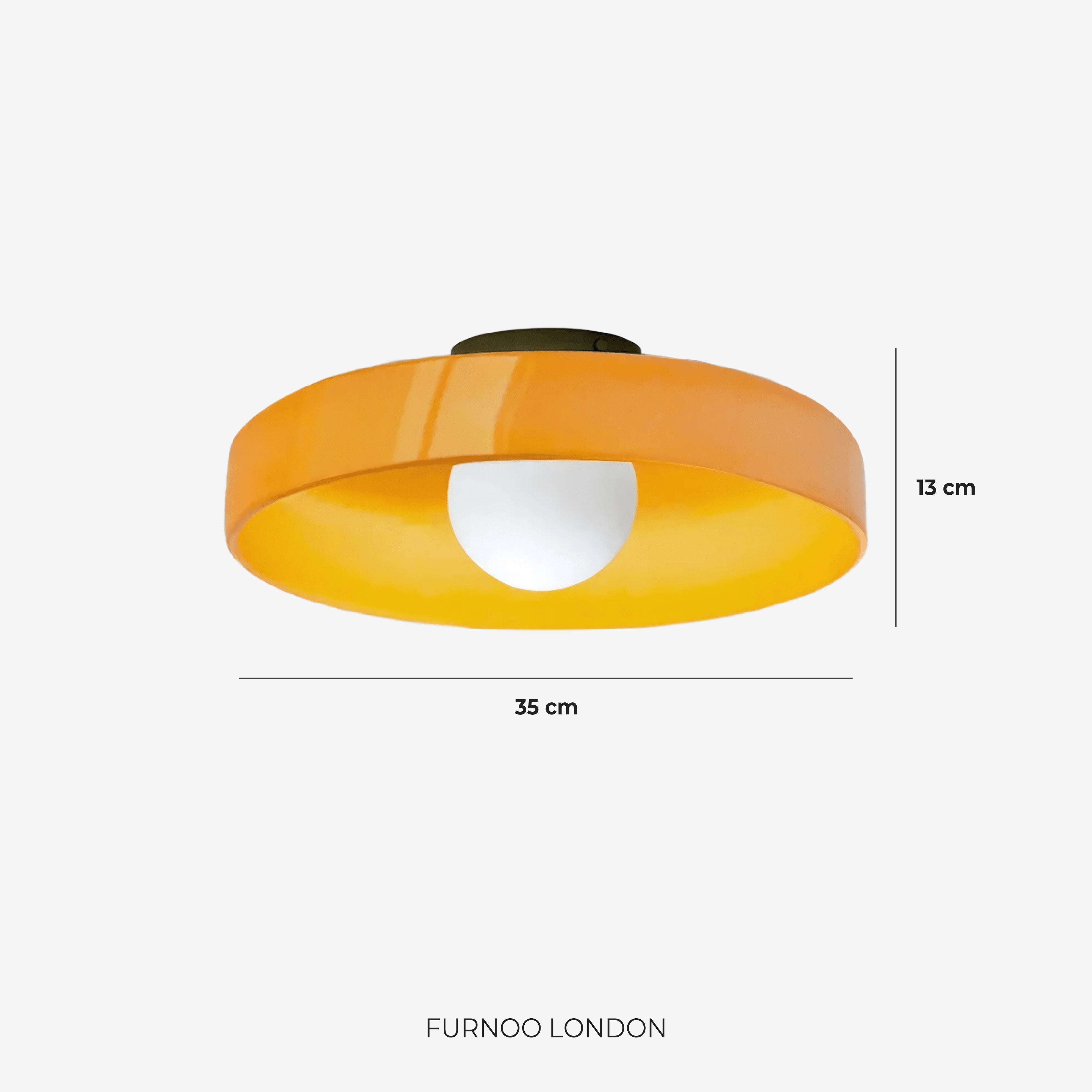 Minimalistische Glazen Wand- en Plafondlamp — Moderne Verlichting voor Gang & Slaapkamer — Dimbaar LED — Ø25 / Ø35 cm | Sansoti