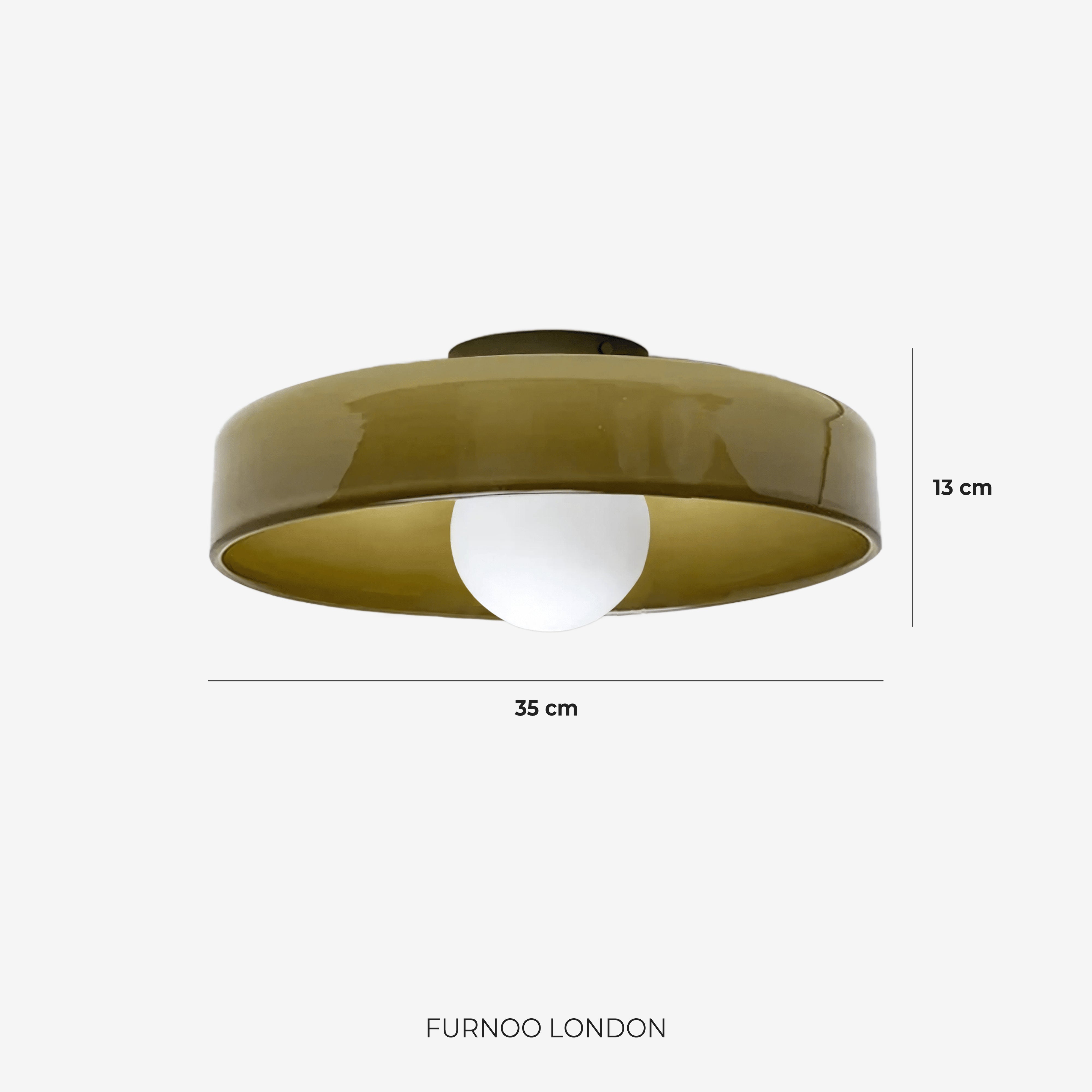 Minimalistische Glazen Wand- en Plafondlamp — Moderne Verlichting voor Gang & Slaapkamer — Dimbaar LED — Ø25 / Ø35 cm | Sansoti