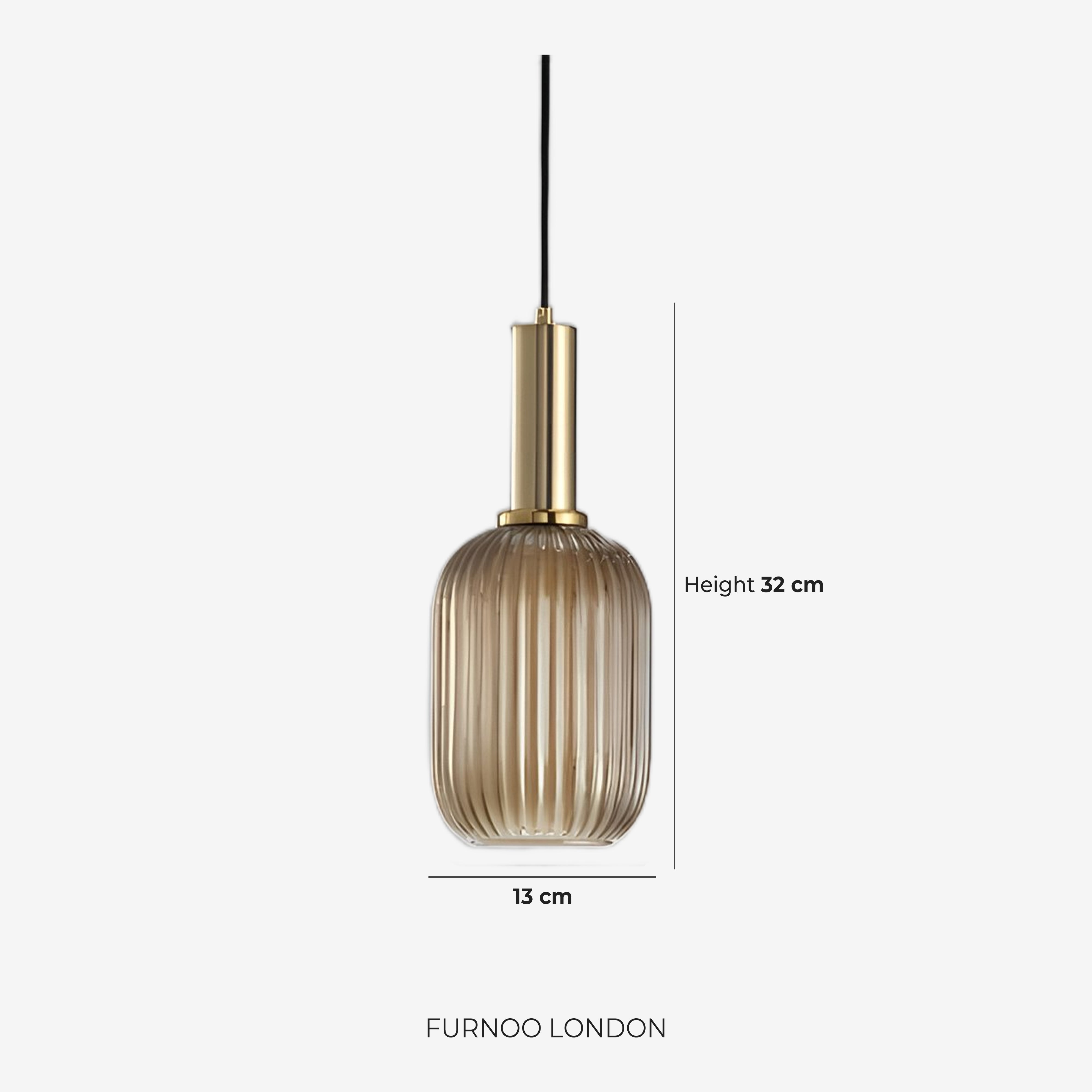 CLYDE Moderne Hanglamp met Gekleurde Glazen Kap – Scandinavisch Design voor Woonkamer & Eetkamer – E27 Fitting | Sansoti