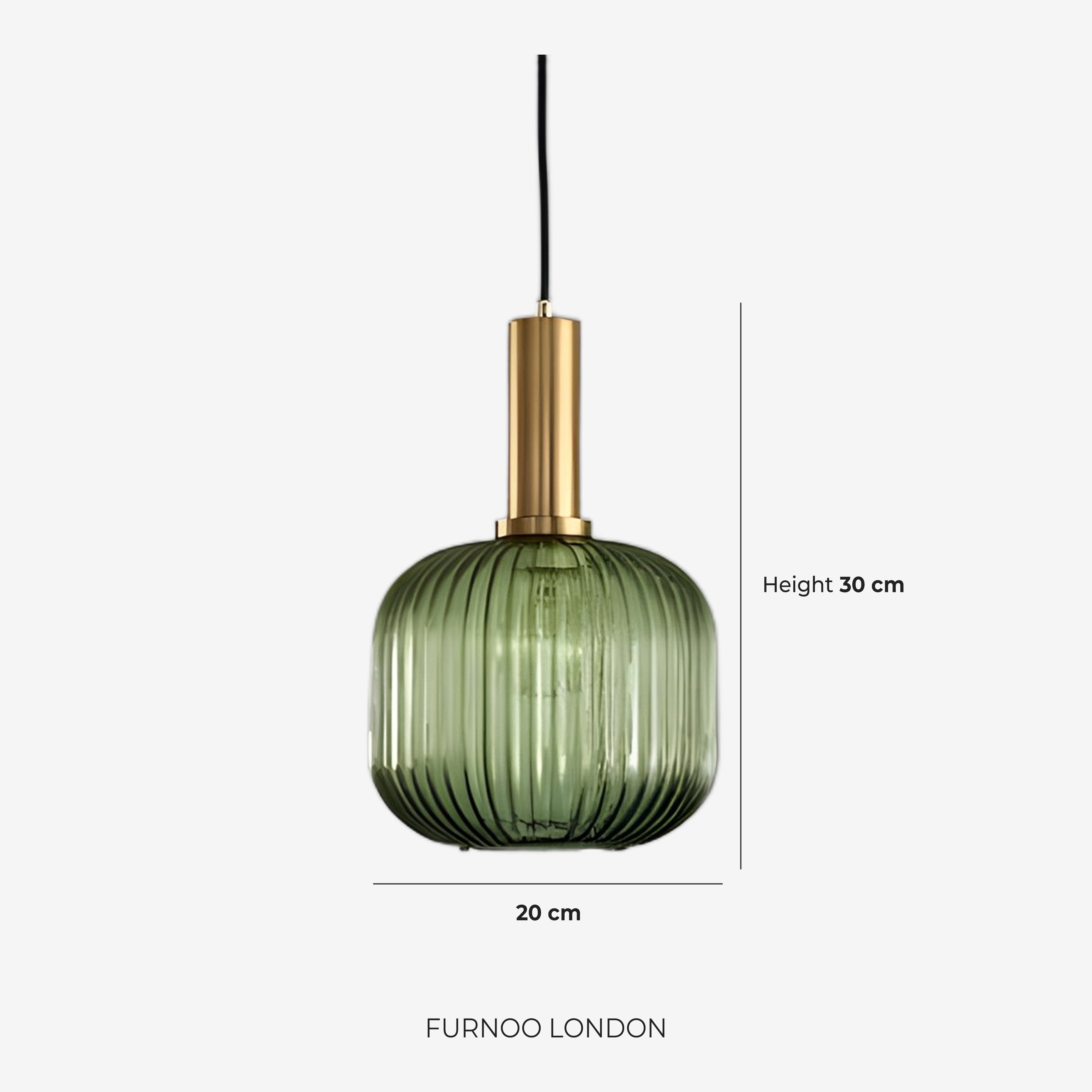 CLYDE Moderne Hanglamp met Gekleurde Glazen Kap – Scandinavisch Design voor Woonkamer & Eetkamer – E27 Fitting | Sansoti