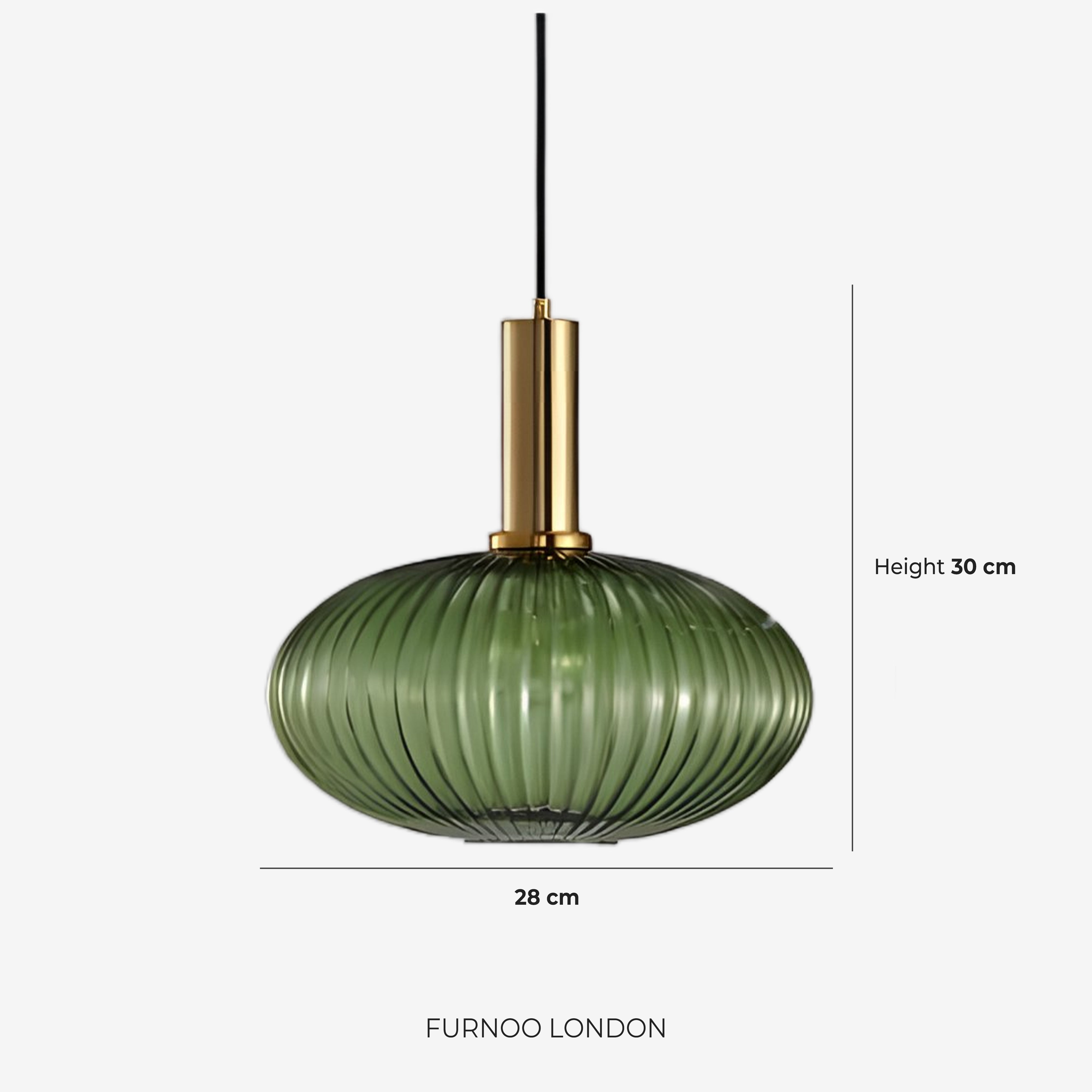 CLYDE Moderne Hanglamp met Gekleurde Glazen Kap – Scandinavisch Design voor Woonkamer & Eetkamer – E27 Fitting | Sansoti