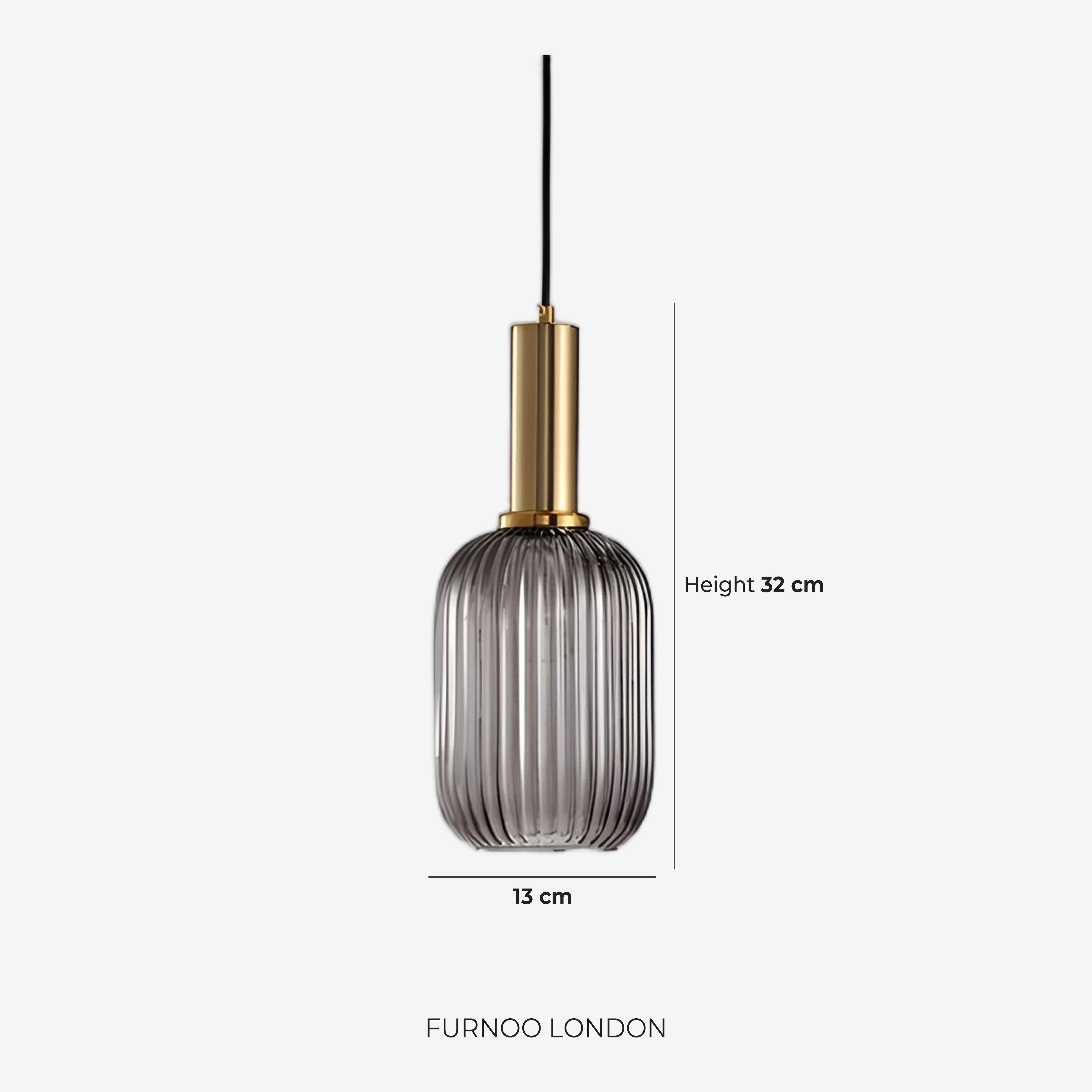 CLYDE Moderne Hanglamp met Gekleurde Glazen Kap – Scandinavisch Design voor Woonkamer & Eetkamer – E27 Fitting | Sansoti