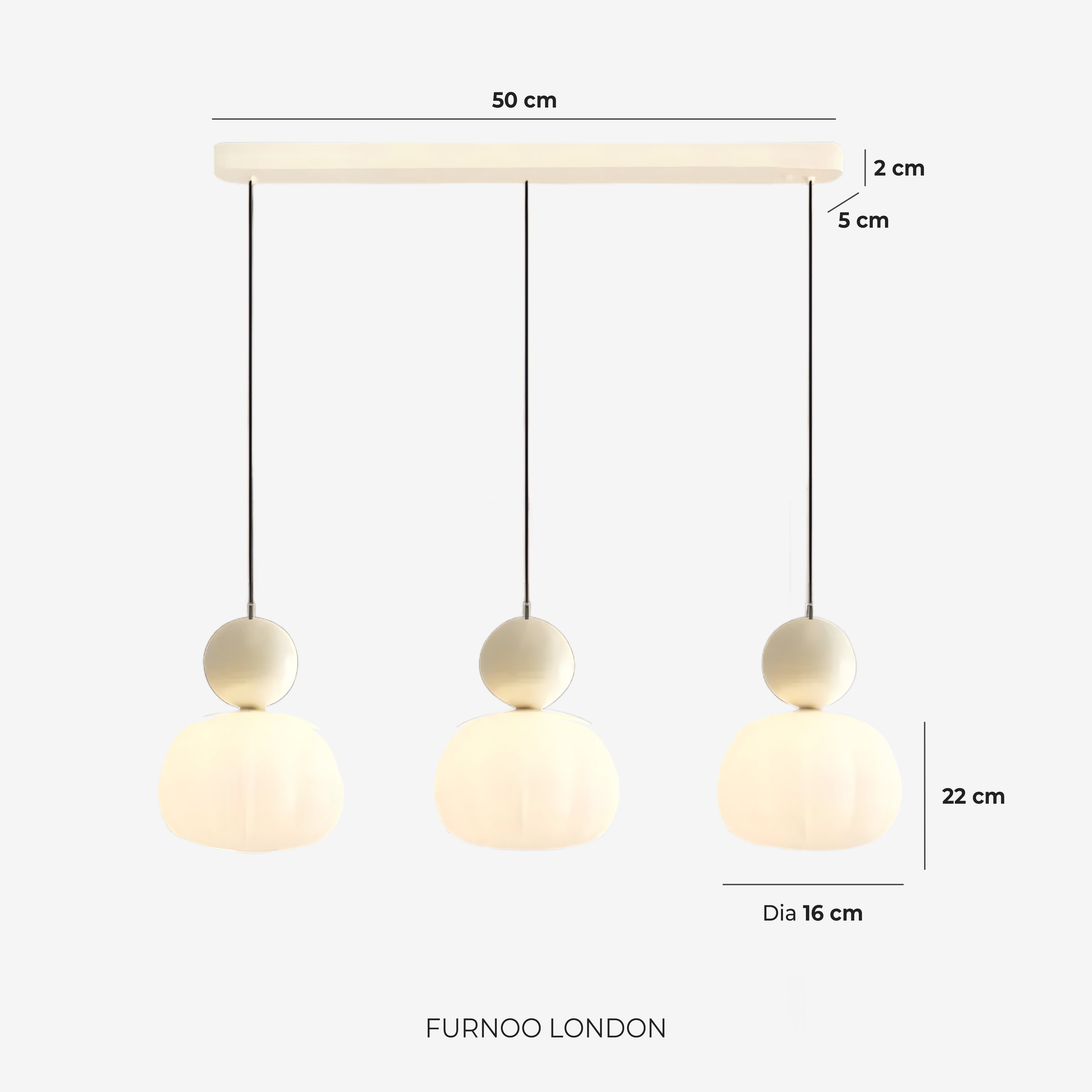 Geometrische Hanglamp Bauhaus Design Metaal Glas E27 – 1 of 3 Lichtpunten Dimbaar Sfeerverlichting | Sansoti
