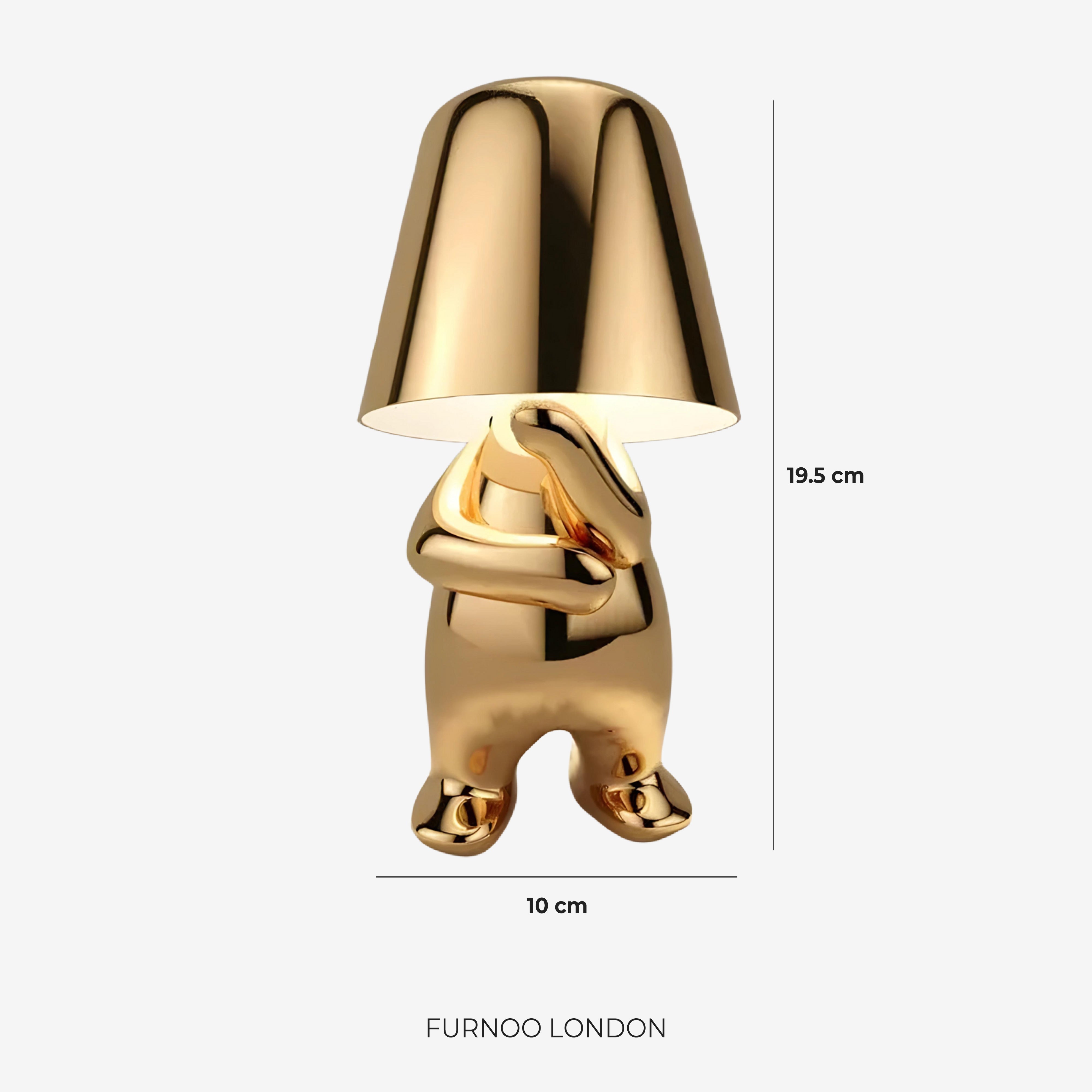 Metalen Tafellamp Sculptuur Figuur Sfeerlicht Touch Dimbaar LED Nachtlampje Goud Zilver Modern Design Decoratief | Sansoti
