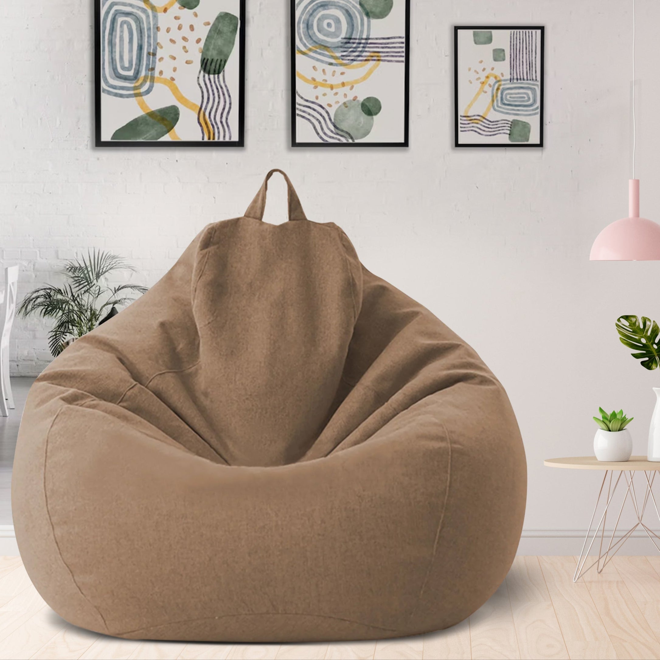 Zitzakhoes Polyester Ergonomisch Vormvast met Rits Wasbaar voor Woonkamer Slaapkamer Lounge Relaxhoek | Sansoti