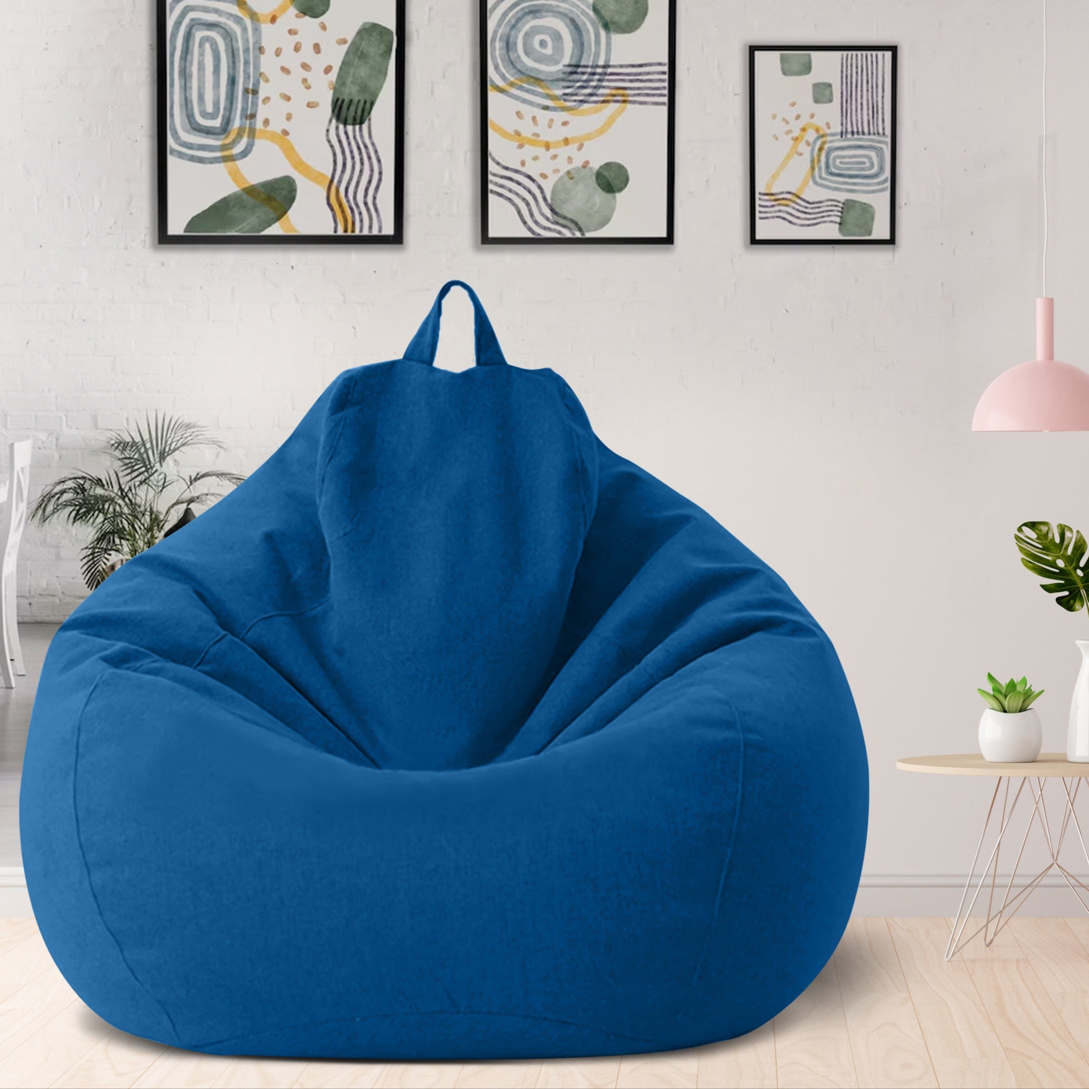 Zitzakhoes Polyester Ergonomisch Vormvast met Rits Wasbaar voor Woonkamer Slaapkamer Lounge Relaxhoek | Sansoti
