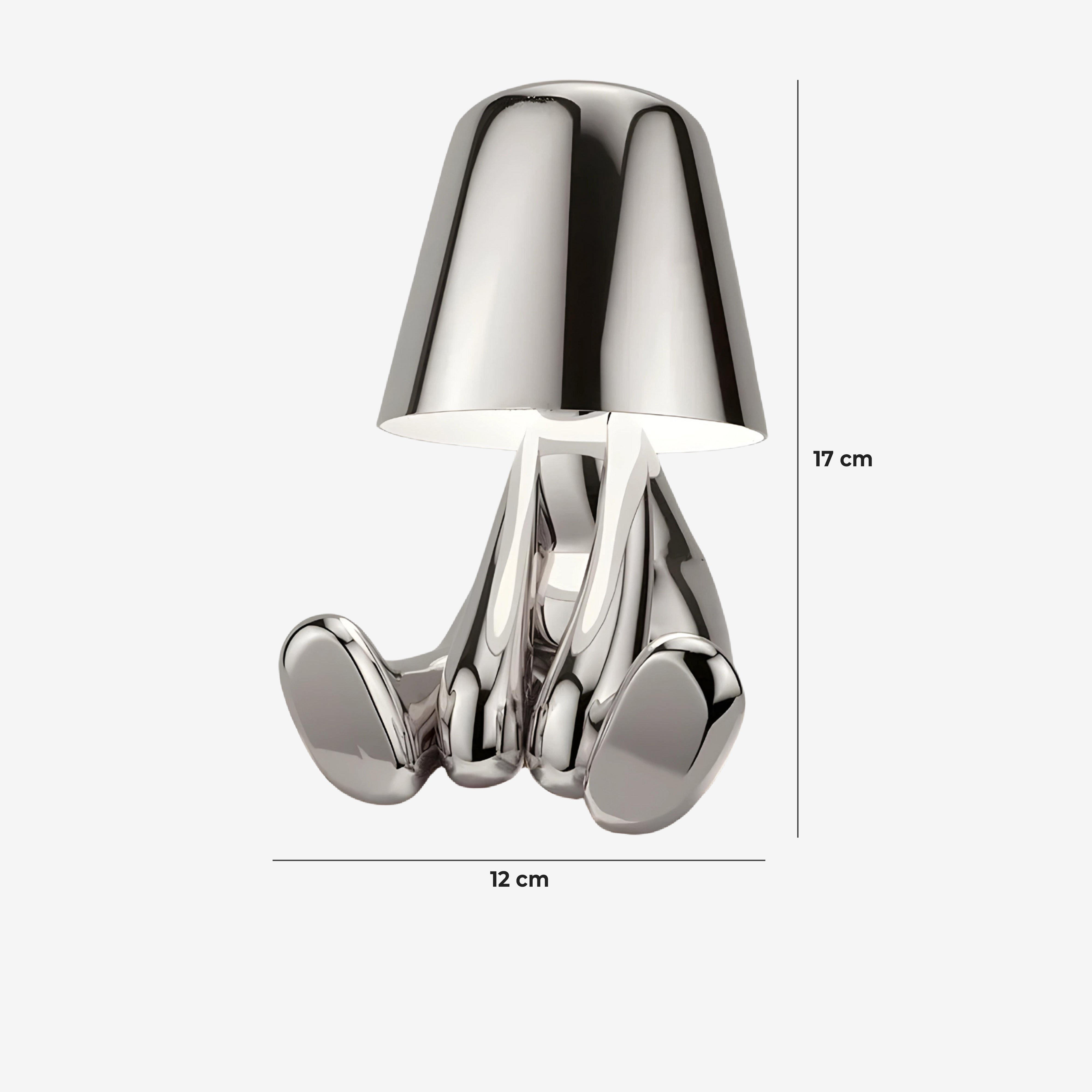 Metalen Tafellamp Sculptuur Figuur Sfeerlicht Touch Dimbaar LED Nachtlampje Goud Zilver Modern Design Decoratief | Sansoti