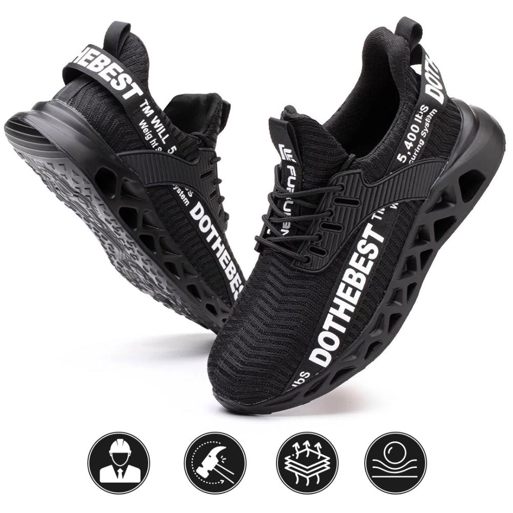 Veiligheidsschoenen Ultralight S3 met Stalen Neus en Kevlar Antislip Zool Maat 40-47 Werk- en Bouwschoenen | Sansoti