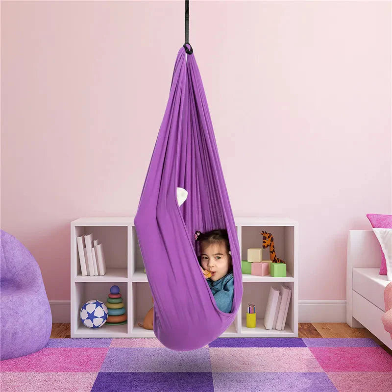 Kinderhangmat van Biologisch Katoen 100% – Therapeutisch Schommelcocon voor Ontwikkeling & Rust | Sansoti