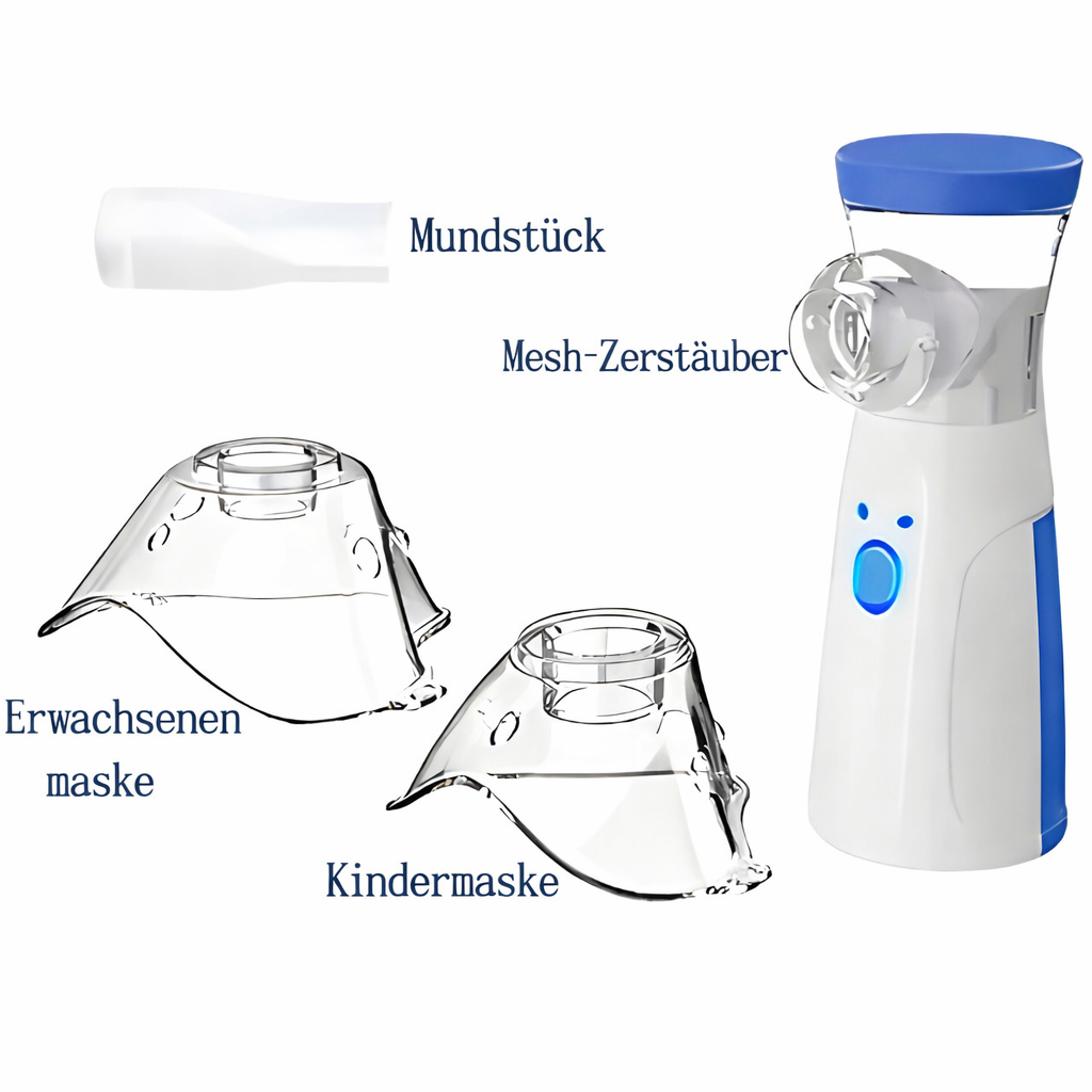 Draagbare Inhalator voor Thuis en Onderweg - Verstuivingsapparaat voor Kinderen en Volwassenen - Oplaadbaar via USB | Sansoti