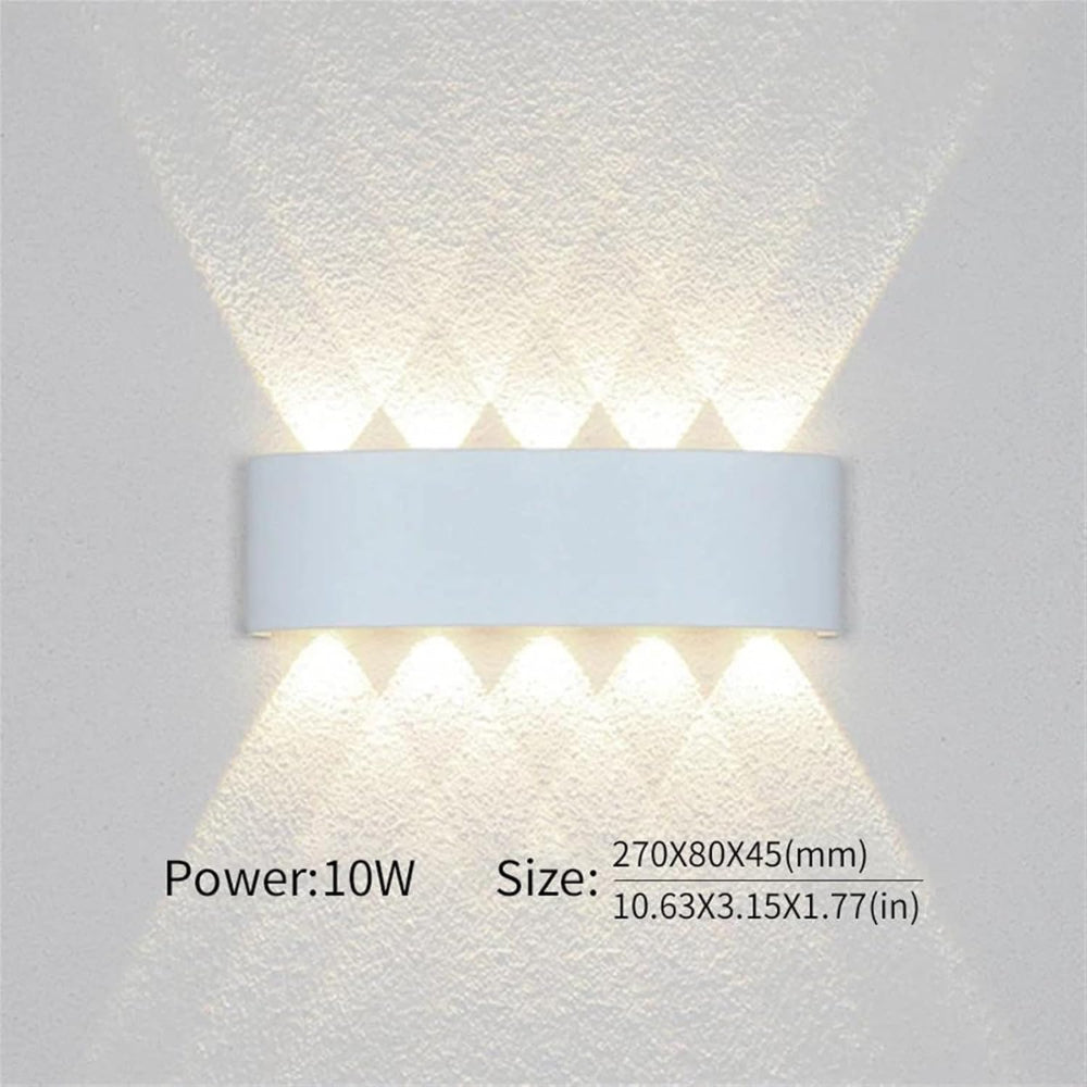 Indoor & Outdoor Wall Lamp LED | Modern Minimalist Design | Waterproof | Black or White | Sansoti