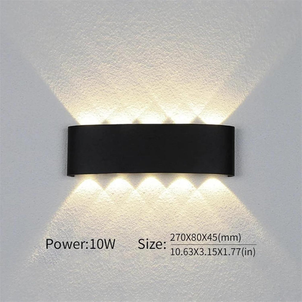 Indoor & Outdoor Wall Lamp LED | Modern Minimalist Design | Waterproof | Black or White | Sansoti